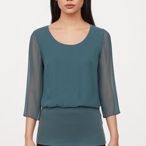Ann Taylor Women's Blouse in Blue